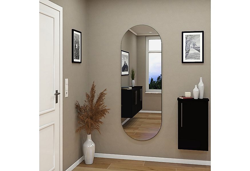 MySpiegel.de Wandspiegel Spiegel auf Holz mit Doppelrundbogen günstig online kaufen