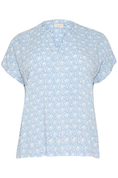 KAFFE Curve Kurzarmbluse Kurzarm-Bluse KCanny Große günstig online kaufen