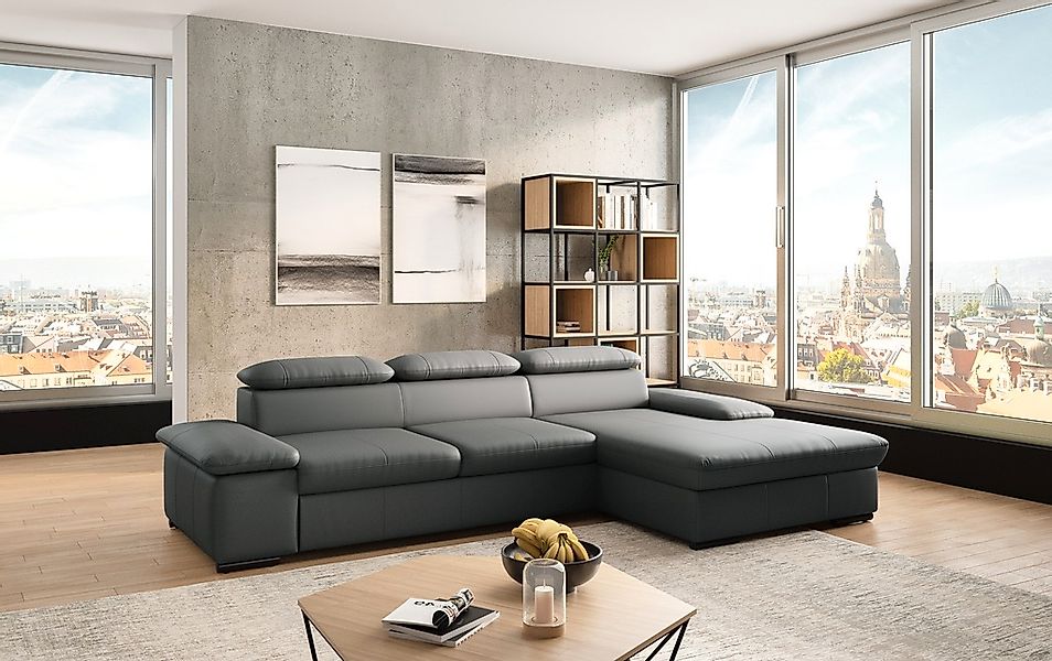 sit&more Ecksofa »Alcudia L-Form«, wahlweise mit Bettfunktion günstig online kaufen