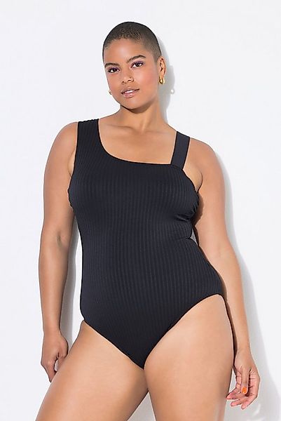 Studio Untold Badeanzug Badeanzug Softcups One-Shoulder Streifenstruktur günstig online kaufen