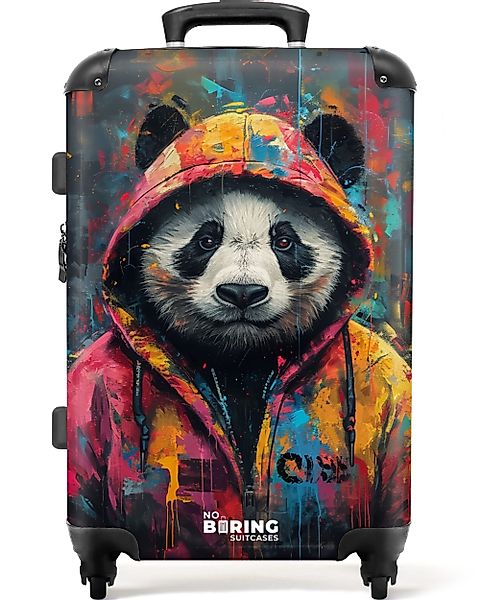 NoBoringSuitcases.com© Hartschalen-Trolley Panda mit buntem Fell günstig online kaufen