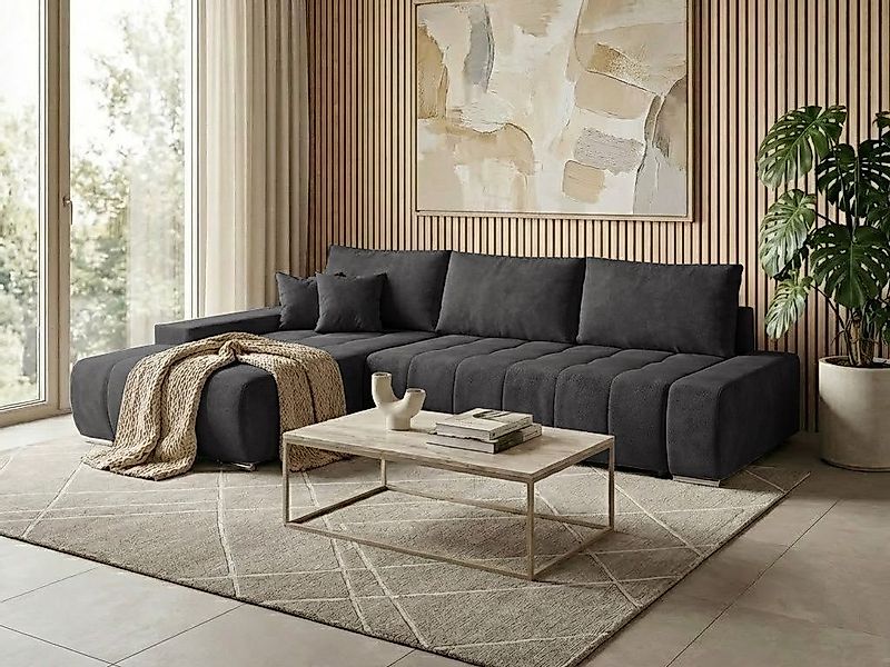 Beautysofa Ecksofa Draco L mit Schlaffunktion, in pflegeleichten Stoffen, B günstig online kaufen