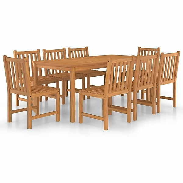 vidaXL 9-tlg Garten-Essgruppe Massivholz Teak Modell 15 günstig online kaufen