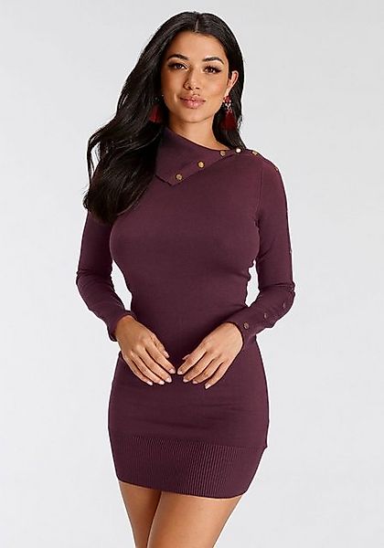 Melrose Strickkleid festlich, aus Viskosemischung, asymmetrischer Ausschnit günstig online kaufen