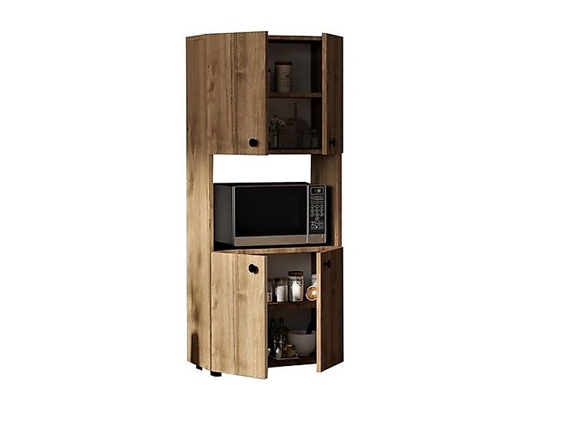 Skye Decor Hochschrank 100% MELAMINE COATED PARTICLE BOARD, 140 cm x 31,4 c günstig online kaufen