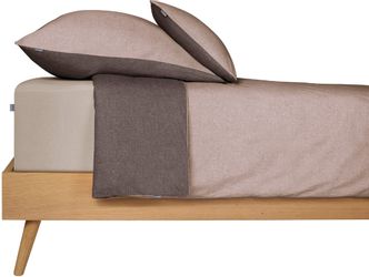 Schiesser Kissenhüllen "Doubleface aus weicher Baumwolle mit edlem Melangee günstig online kaufen