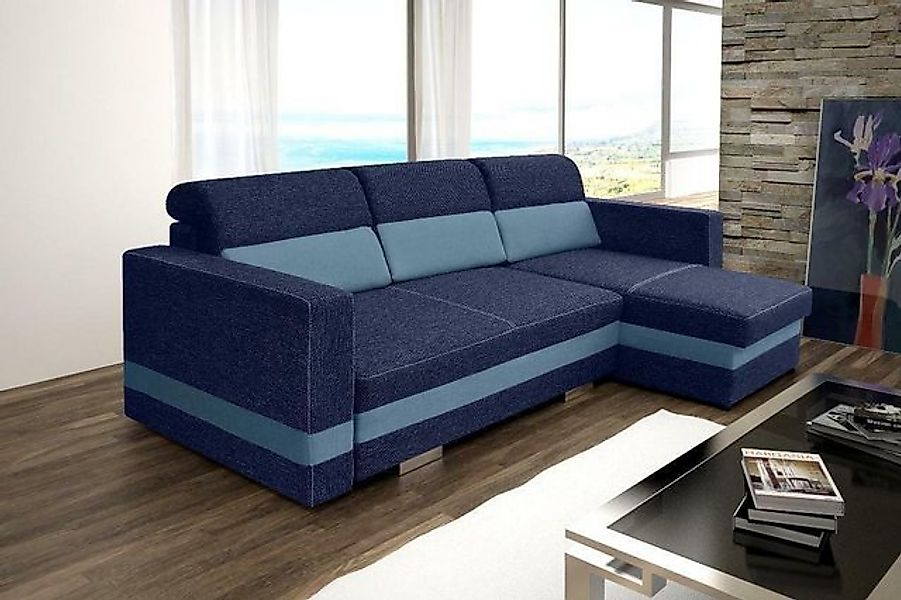 JVmoebel Ecksofa Schlafsofa Eck Sofa Couch Polster Eck Bettfunktion Schlaff günstig online kaufen