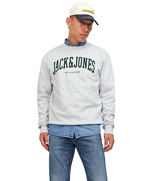 Jack & Jones Rundhalspullover mit weichem Print günstig online kaufen