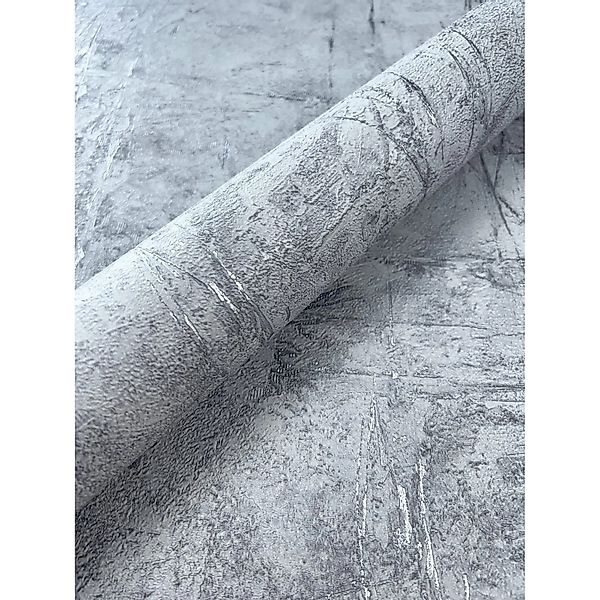 Newroom Vliestapete Manja Dunkelgrau Unifarbe Modern FSC® günstig online kaufen