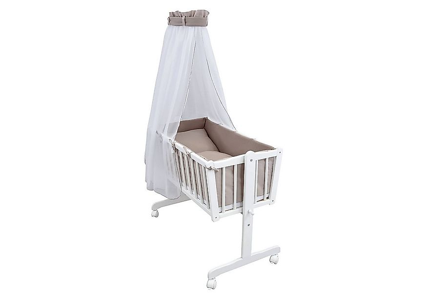 Baby-Delux Stubenbett Babywiege Komplettset Interlock Soft, Schaukelwiege W günstig online kaufen