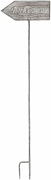 Ambiente Haus Gartenstecker "Gartenstecker Ruhezone (H) 122cm" günstig online kaufen