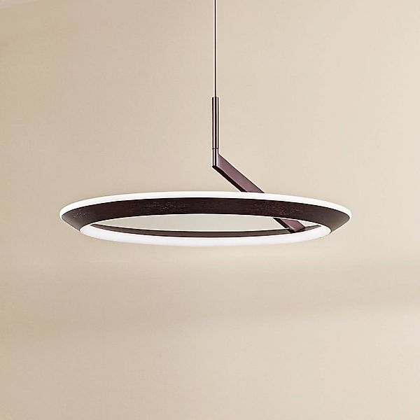 Lucande LED-Hängeleuchte Eldra, kaffeebraun, Ø 55 cm, CCT günstig online kaufen