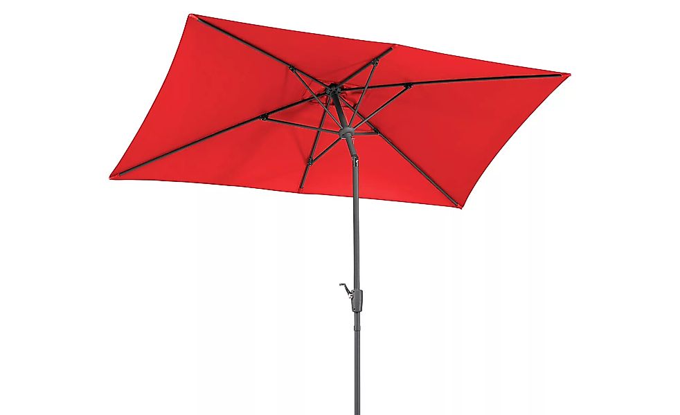 Schneider Schirme Balkonschirm 150 cm x 270 cm Rot mit Kurbelmechanik günstig online kaufen