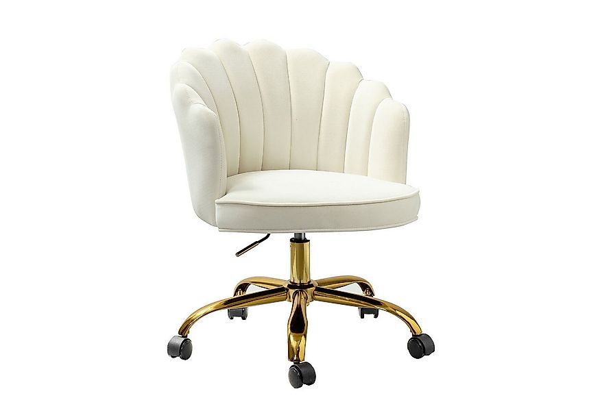 HULALA HOME Bürostuhl mit goldenem Gestell, gepolsterter Schreibtischstuhl günstig online kaufen