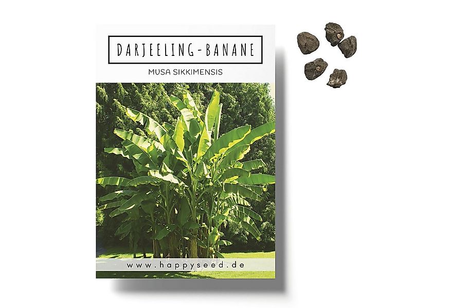 HappySeed Blumensamen Darjeeling Bananen Samen (Musa sikkimensis) - Winterh günstig online kaufen