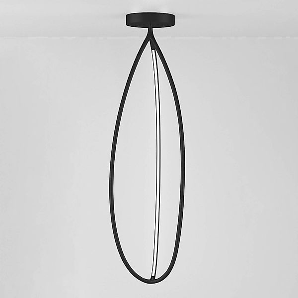 Artemide Arrival Deckenlampe, App, schwarz, 130cm günstig online kaufen