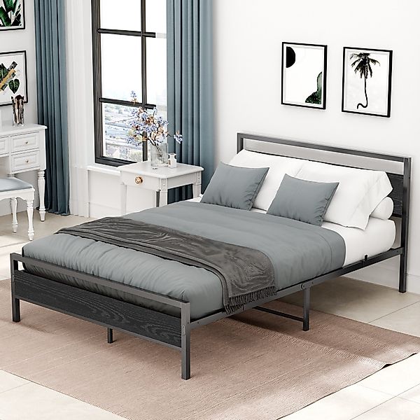 HAUSS SPOLE Metallbett mit MDF-Kopfteil, Lattenrost, günstig online kaufen