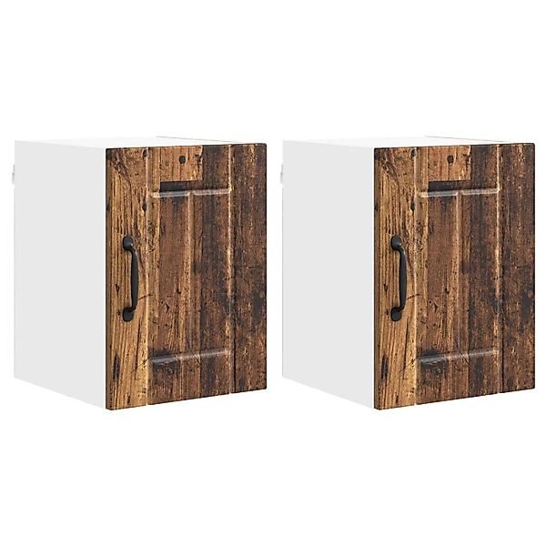 vidaXL Küchenschrank 2 Stk Altholz 30 x 31 x 40 cm Holzwerkstoff 884871 günstig online kaufen