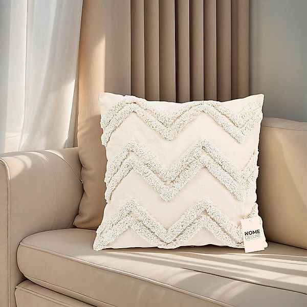 HOME DELUXE Dekokissen Getufteter Kissenbezug JARA günstig online kaufen