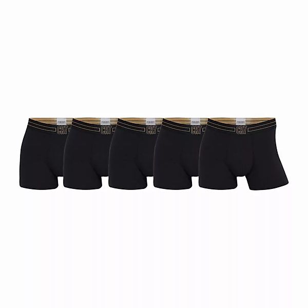 CR7 Herren Boxer Shorts, 5er Pack - Trunks, Organic Cotton Stretch Schwarz/ günstig online kaufen