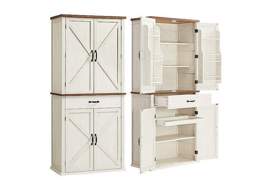 VASAGLE Buffet Küchenschrank,Sideboards, 178,6cm hoher Mehrzweckschrank,Lan günstig online kaufen