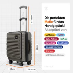 Travely Koffer, 4 Rollen günstig online kaufen