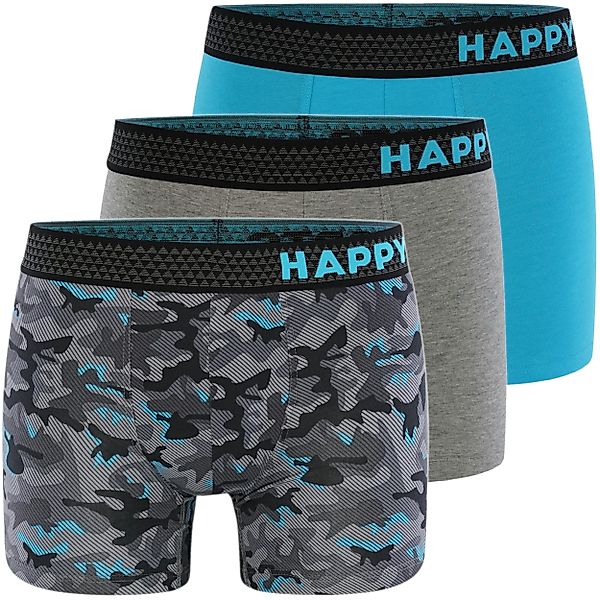 HAPPY SHORTS Retro Pants 3-Pack Trunks günstig online kaufen