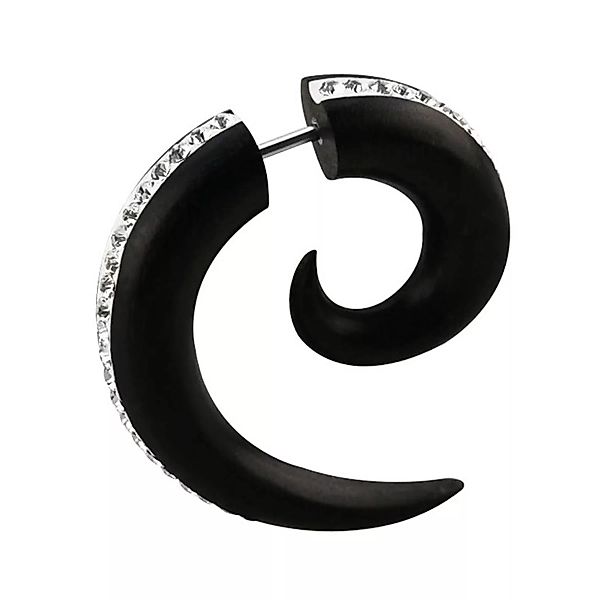 Adelia´s Dehnschnecke "Piercing  Ohrpiercing", Handgefertigt aus schwarzem günstig online kaufen