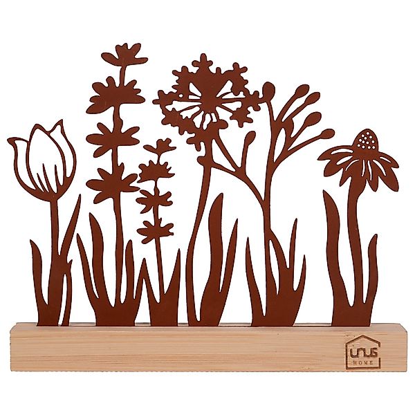 UNUS HOME Dekofigur Aufsteller Blumenwiese (Rost), günstig online kaufen