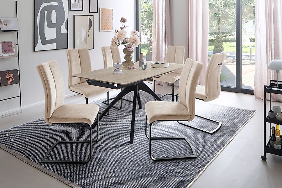 MCA furniture Esstisch »CERRITO Auszugtisch 160-220 cm - marmoriert«, (1 St günstig online kaufen