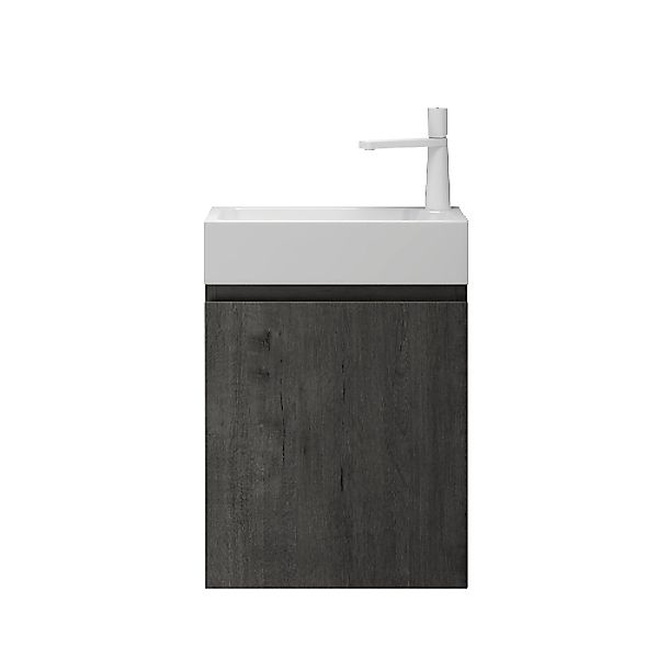 doporro Badmöbel-Set mit Waschbecken Waschtischunterschrank Wandmontage günstig online kaufen