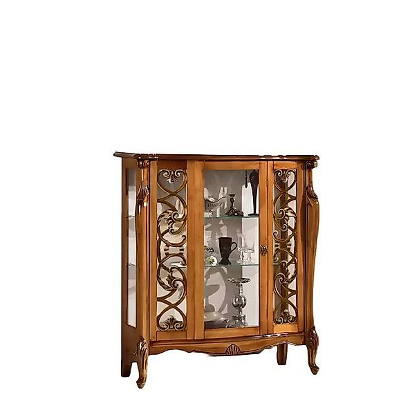 Xlmoebel Vitrine Neu Klassische Holz Vitrine mit luxuriöser Glasfront (1-St günstig online kaufen