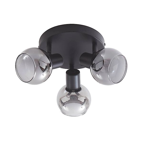 Lindby Strahler Hedvig 10017632 Modern in Schwarz aus Metall 3-flammig E14 günstig online kaufen