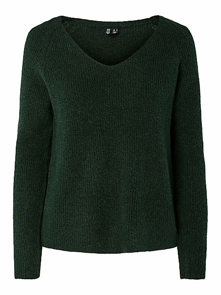 pieces V-Ausschnitt-Pullover "PCELLEN LS V-NECK KNIT NOOS BC", mit Wolle günstig online kaufen