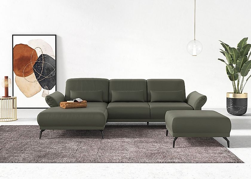 INOSIGN Ecksofa "Coco L-Form" Sitztiefen-, Arm- und Kopfteilverstellung, Co günstig online kaufen