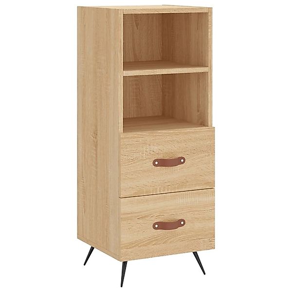 vidaXL Sideboard Sonoma-Eiche 34,5x34x90 cm Holzwerkstoff 828639 günstig online kaufen