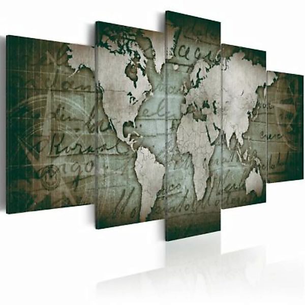 artgeist Wandbild Emerald Map beige-kombi Gr. 200 x 100 günstig online kaufen