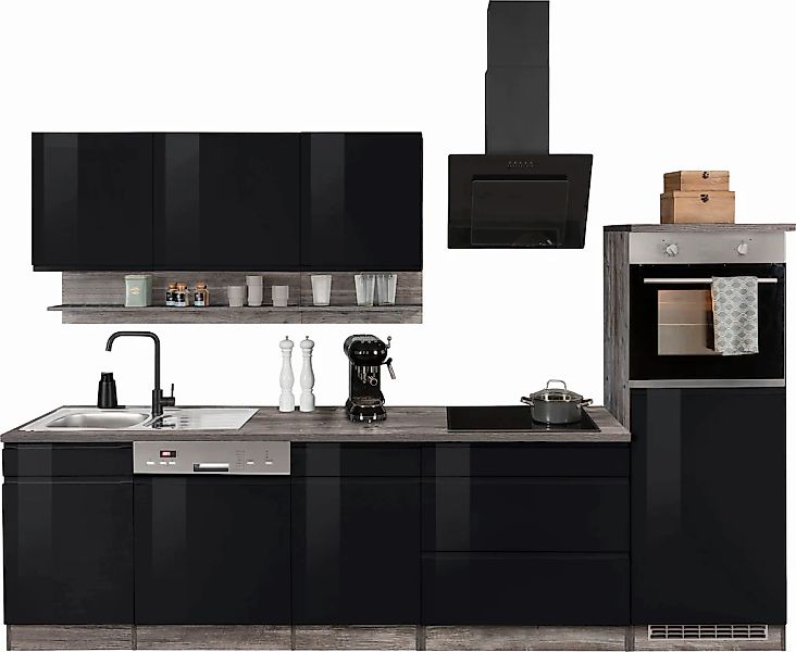 HELD MÖBEL Küchenzeile "Virginia", Breite 300 cm, wahlweise mit Induktion günstig online kaufen