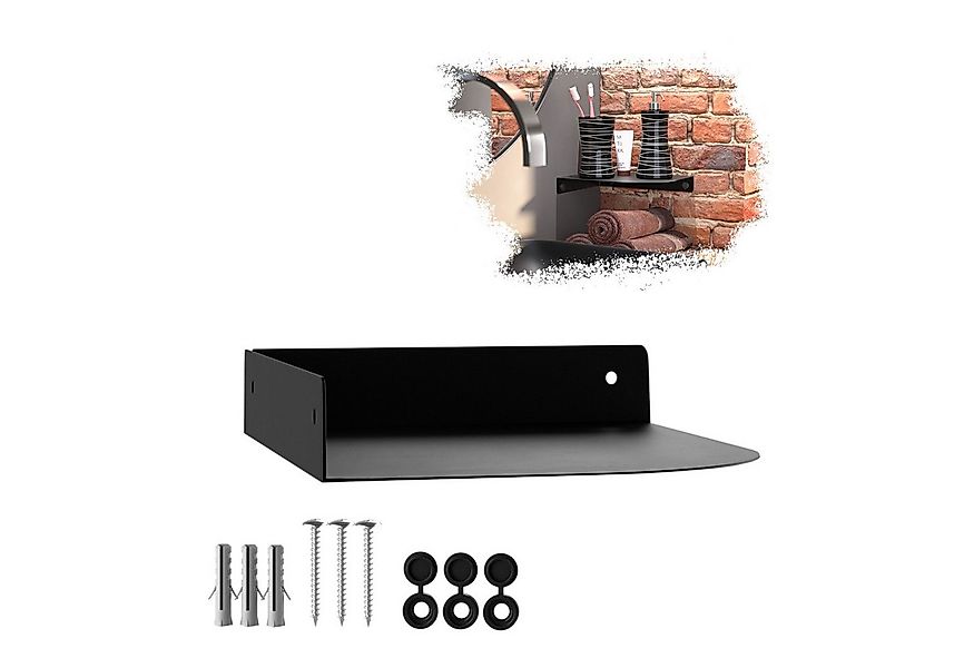 SO-TECH® Wandregal Eckregal HOVER 20/30 x 15/20 x 3 cm inkl. Befestigungsse günstig online kaufen