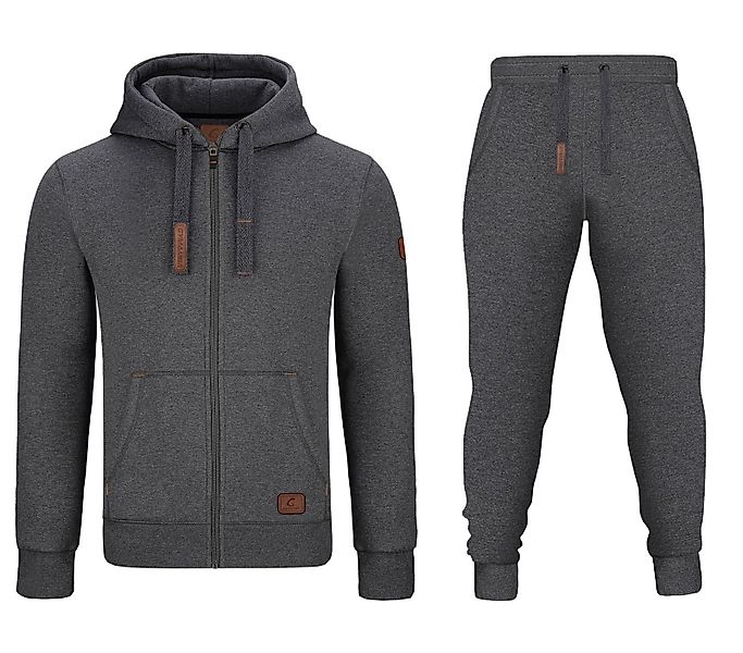 GYMAMBA Jogginganzug Herren leather dunkelgrau (2-tlg), günstig online kaufen