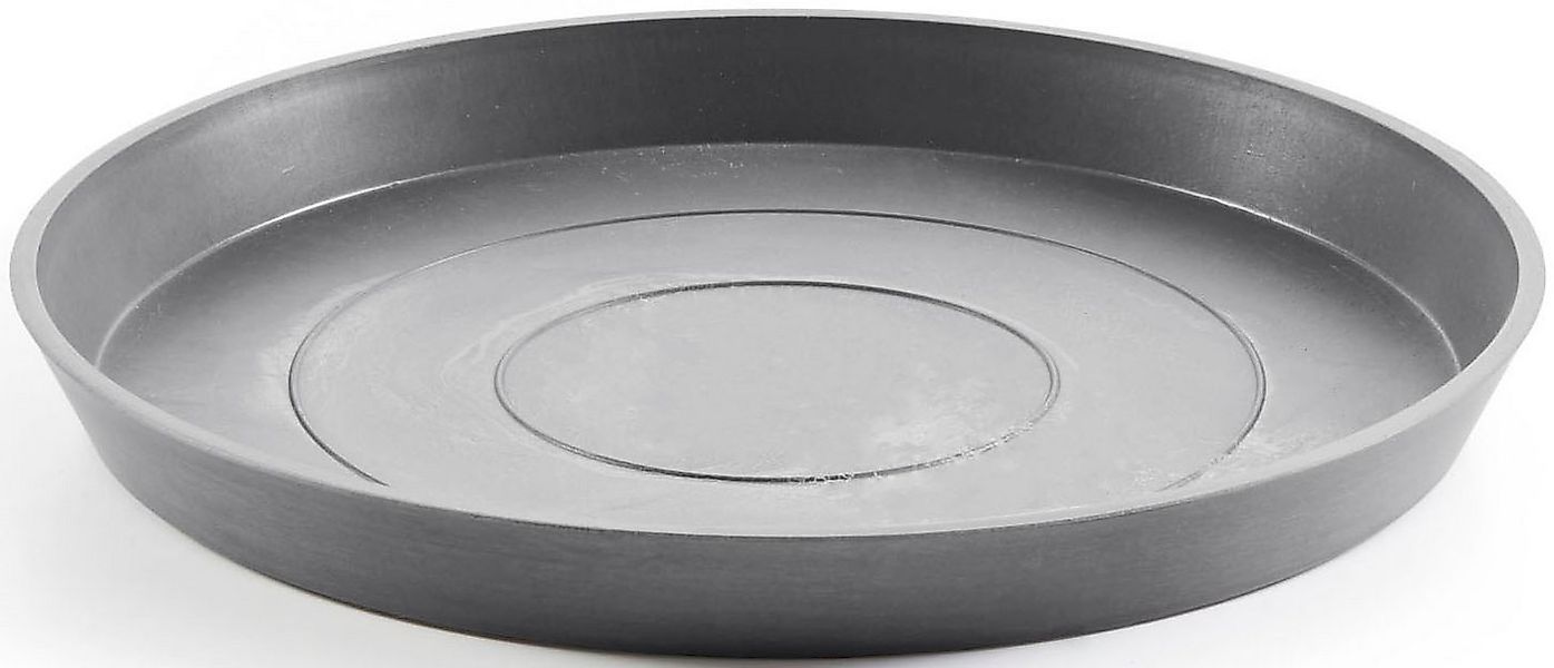 ECOPOTS Blumentopfuntersetzer ROUND SAUCER Grey, BxTxH: 44,5x44,5x3,5 cm günstig online kaufen