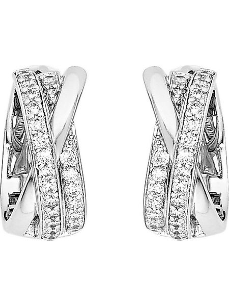 FAVS Paar Creolen FAVS Damen-Creolen 925er Silber 50 Zirkonia (Paar) günstig online kaufen