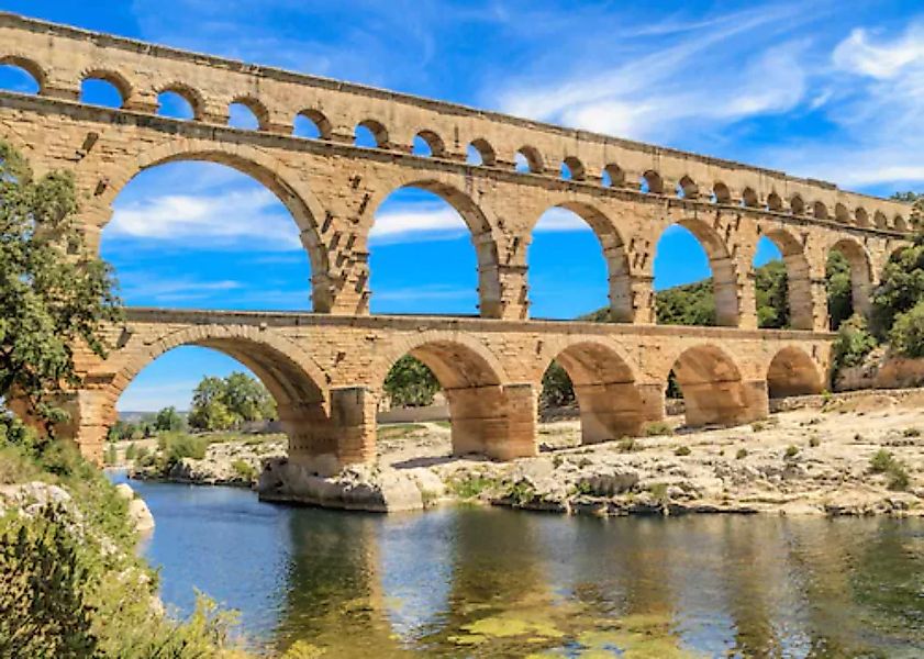 Papermoon Fototapete »Pont du Gard Aqueduct« günstig online kaufen