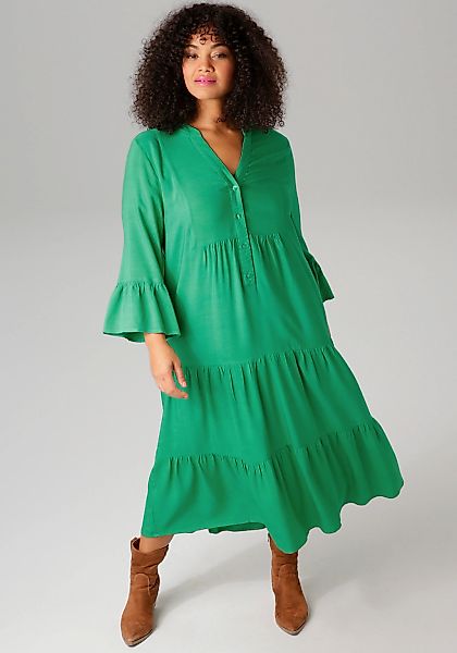 Aniston PLUS Midikleid, In trendigen Farben günstig online kaufen
