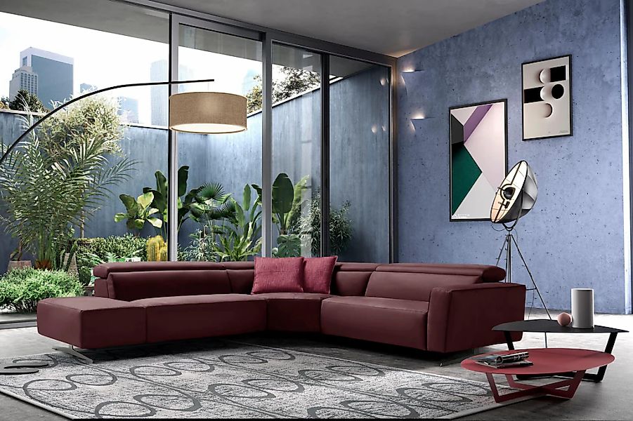 Egoitaliano Ecksofa "Stefanie-e, Designsofa der Extraklasse, bequem mit hoh günstig online kaufen