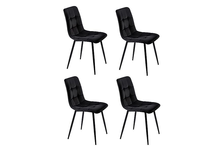 Furnishings Home Esszimmerstuhl 4er-Set Polsterstuhl mit Rückenlehne (4 St) günstig online kaufen