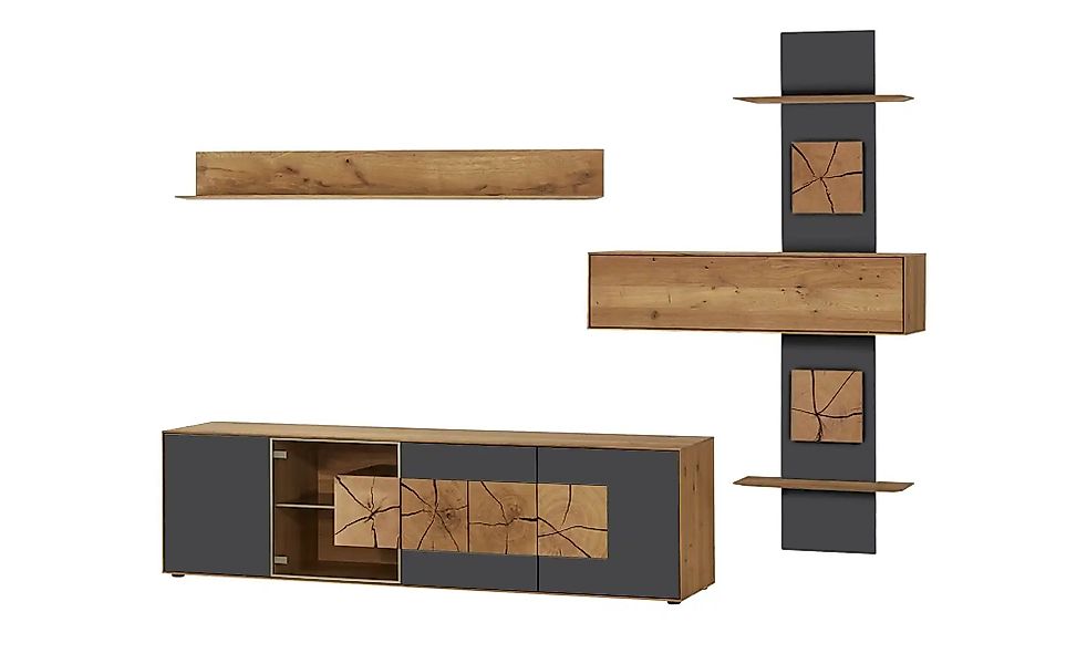 HARTMANN Wohnwand  Caya ¦ grau ¦ Maße (cm): B: 324 H: 223 T: 49.0 Kommoden günstig online kaufen