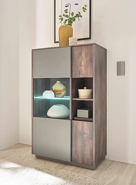 Home affaire Vitrine "LARGO" Soft-Close-Funktion, Höhe ca. 130 cm günstig online kaufen