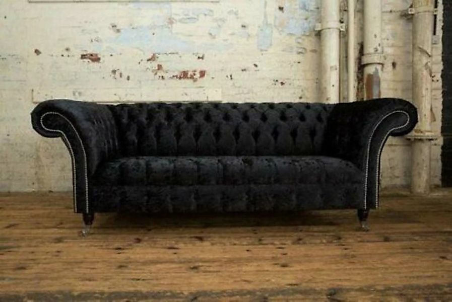 JVmoebel 3-Sitzer Design Luxus Stoffsofas Chesterfield Textil Sofa 3 Sitzer günstig online kaufen