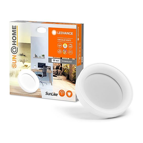 Ledvance Deckenleuchte Sun@Home Smart+ Rund Weiß Ø 45 cm günstig online kaufen